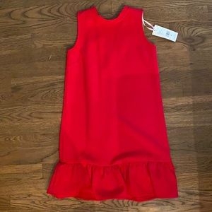 Vineyard Vines girls red shift dress Sz M (10-12)